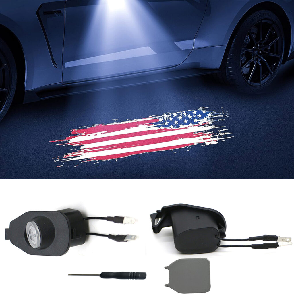 2pc LED Side Mirror Puddle Lights For Ford F-150 Explorer Expedition Edge Taurus