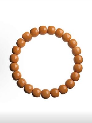 Monkey head and walnut old-style bucket bracelet