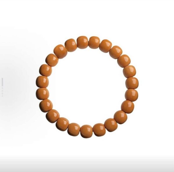Monkey head and walnut old-style bucket bracelet