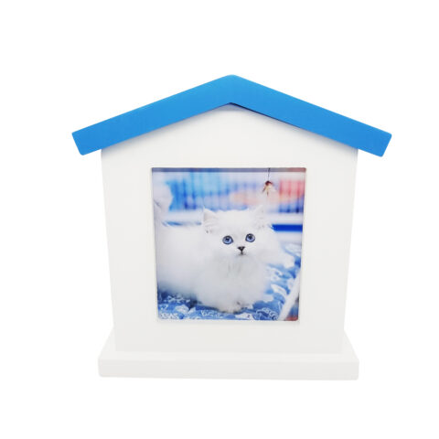 New style fashionable white pet cremation box, thick material, solid wood cremation box