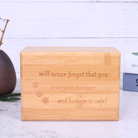 Fashionable sliding cover pet urn for small cats and dogs