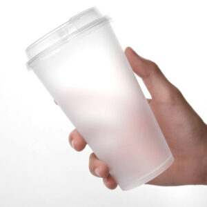 90 caliber milk tea cup disposable transparent frosted cup for packaging